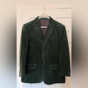 Raf Simons Forest Green Corduroy Blazer